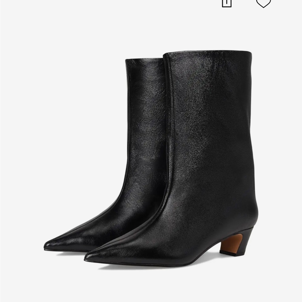 Black Leather Women's Boots